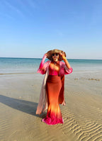 Sunflare Mermaid Burkini with Cardigan