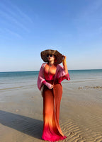 Sunflare Mermaid Burkini with Cardigan