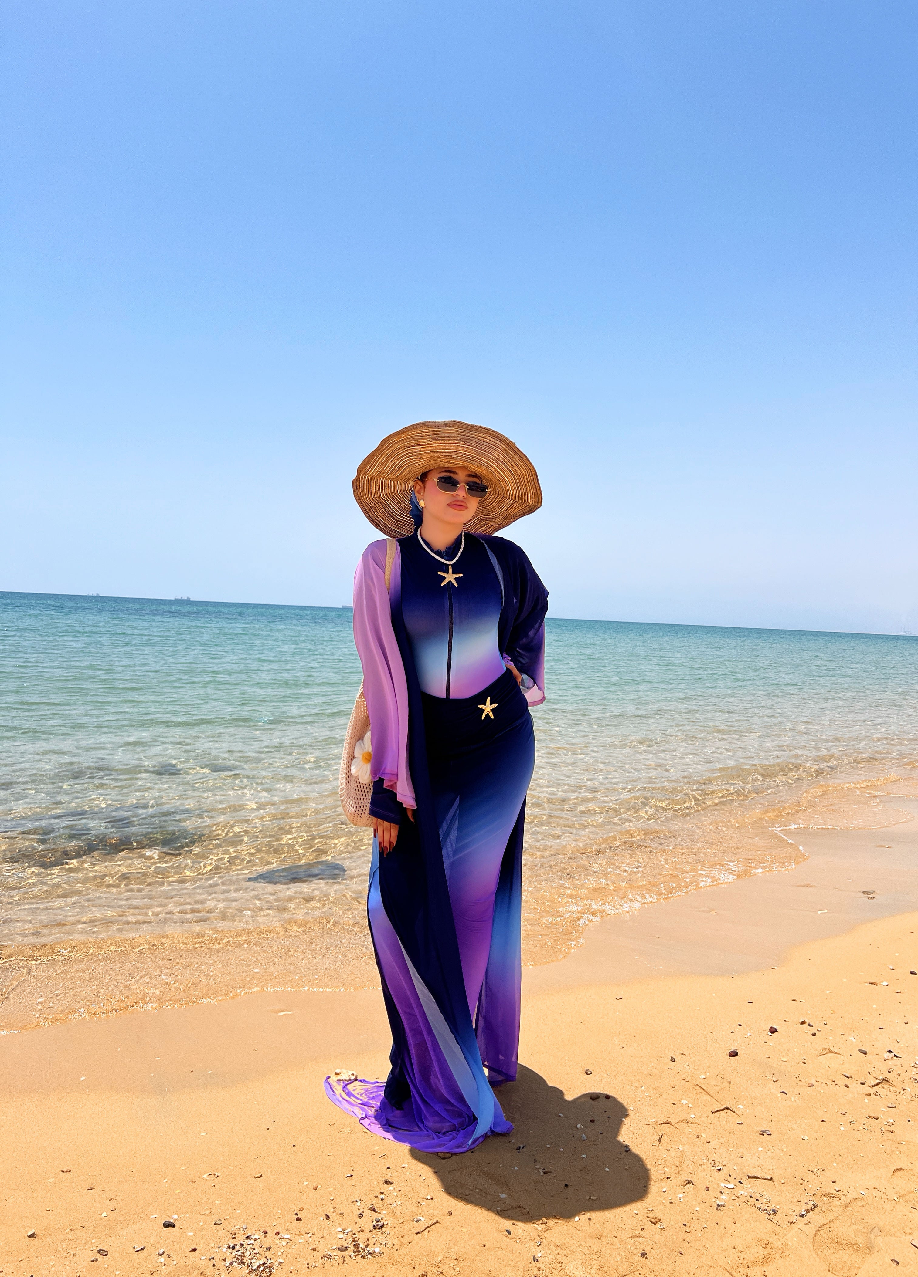 Moonwave Mermaid Burkini with Cardigan